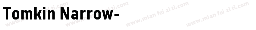 Tomkin Narrow字体转换